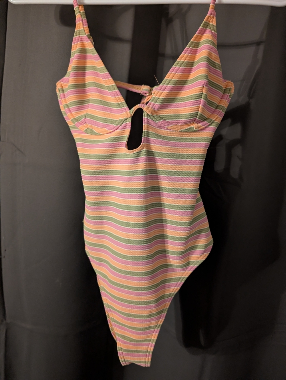Billabong Striped Pastel One-Piece Swimsuit